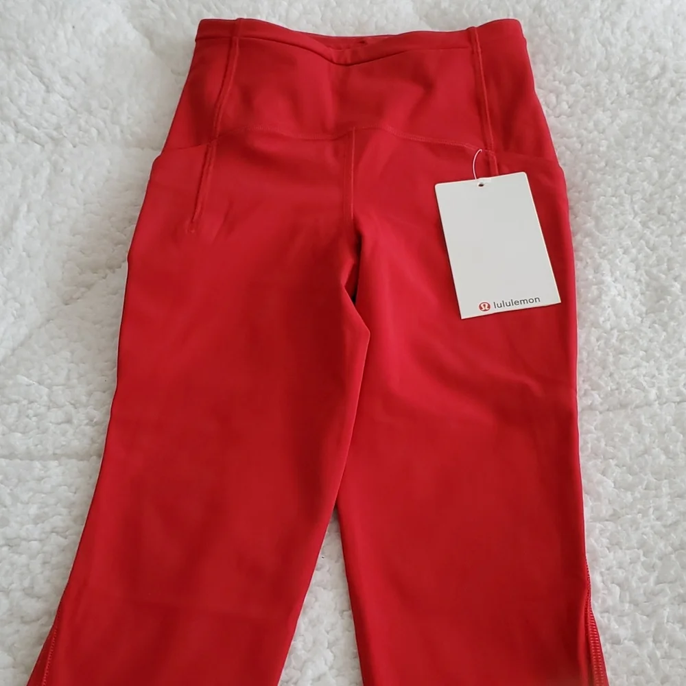 Lululemon Swift Speed HR Crop 21" Dark Red - Picture 9 of 17